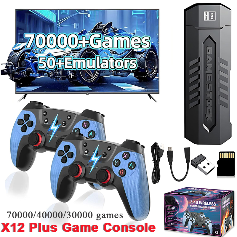 Retro Gaming Joystick - Controle Retro X2 com 128GB e