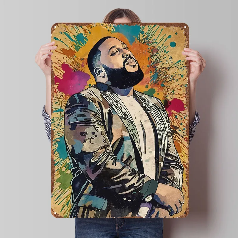 Retro Gaming At - Pôster DJ Khaled, Placas de Metal