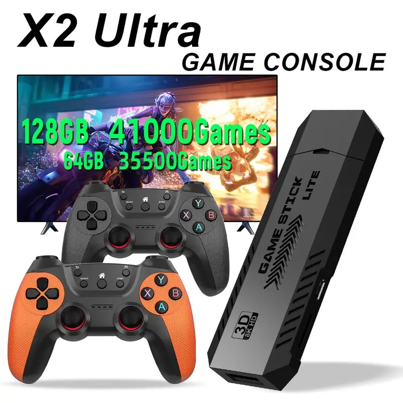 Retro Gaming Joystick - Controle Remoto de Jogo Retro X2