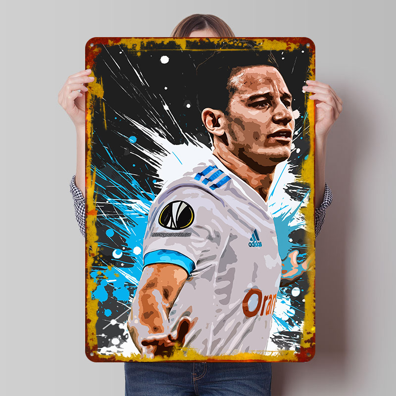 Retro Gaming At - Pôster Metálico Personalizado Florian Thauvin, Arte