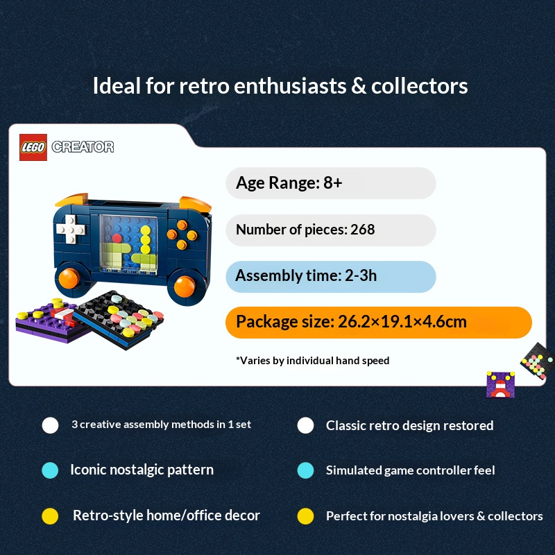 LEGO Creator 3 em 1 Blocos de  - Retro Gaming Setup avaliação e preço
