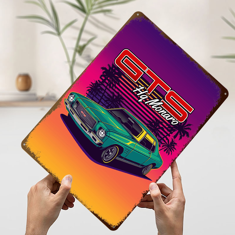 Pôster Metálico HQ Monaro GTS  - Retro Gaming At avaliação e preço