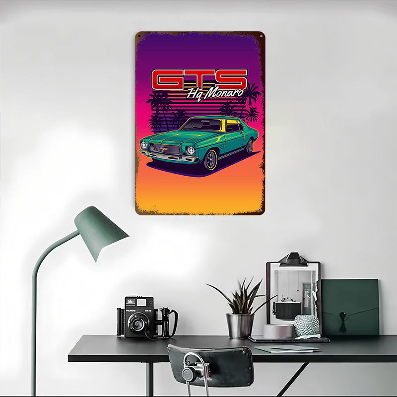 Pôster Metálico HQ Monaro GTS  - Retro Gaming At avaliação e preço