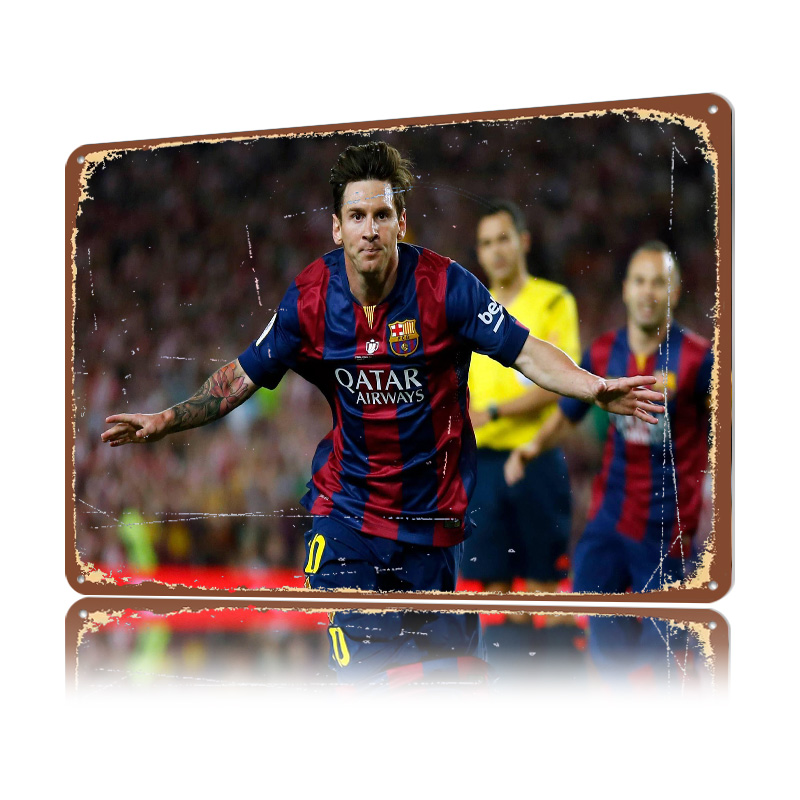 Pôster de Futebol Lionel Messi - Retro Gaming At avaliação e preço