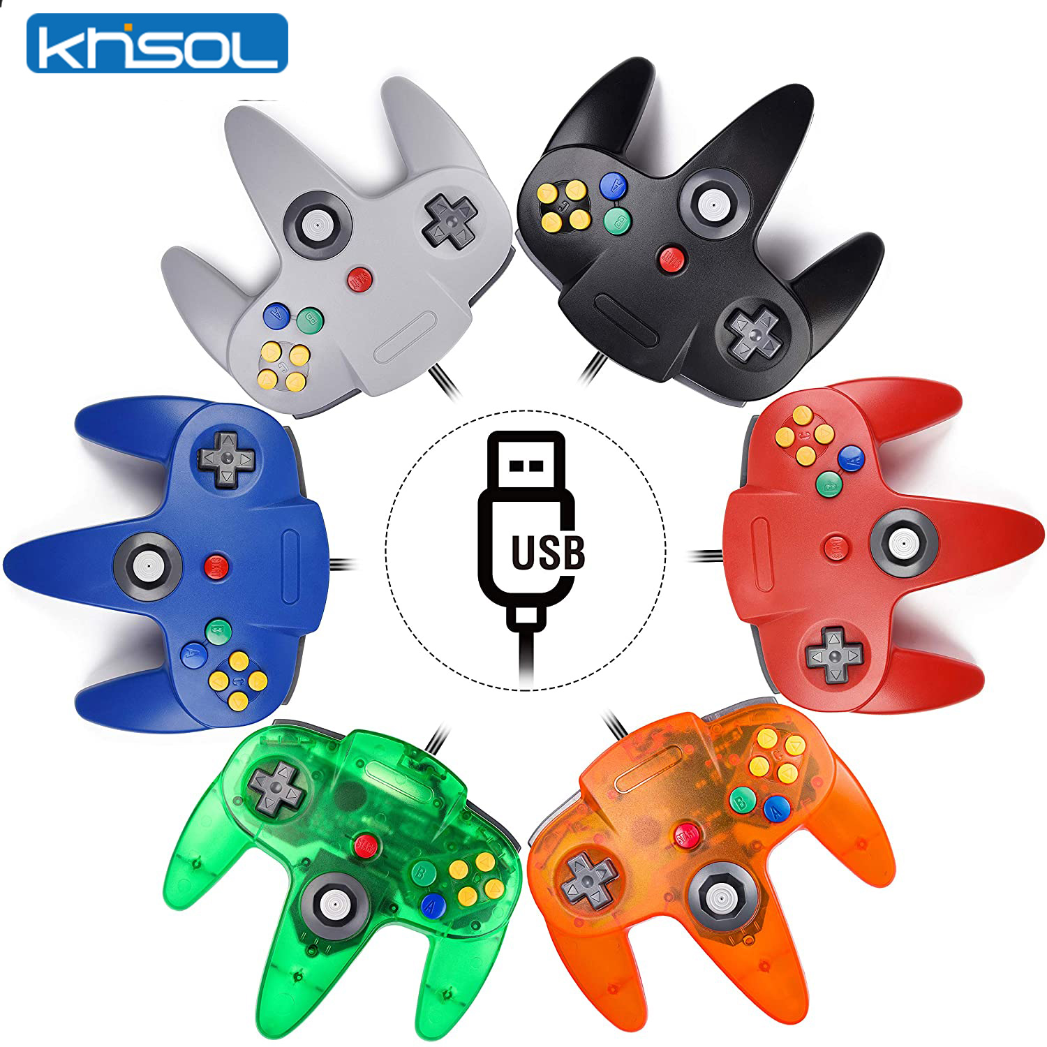 N64 controlador clássico usb c - Retro Gaming Joystick avaliação e preço